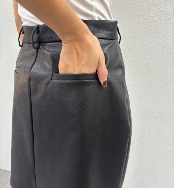  「レザーミニスカート」|スカート|