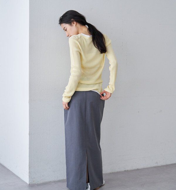  「【26SS予約】ヘンリーネックレイヤードニット」|ニット・セーター|