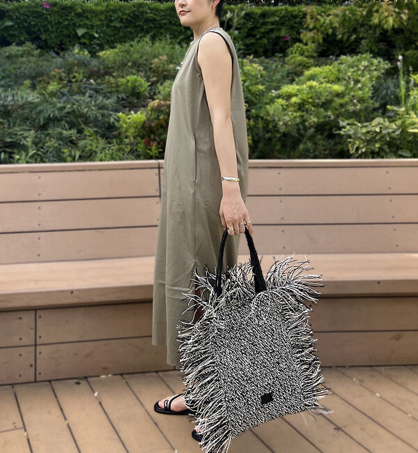 Rouge vif「【Swaraj /スワラージ】手編みラフィアバッグ / トートバッグ / フリン」|トートバッグ|