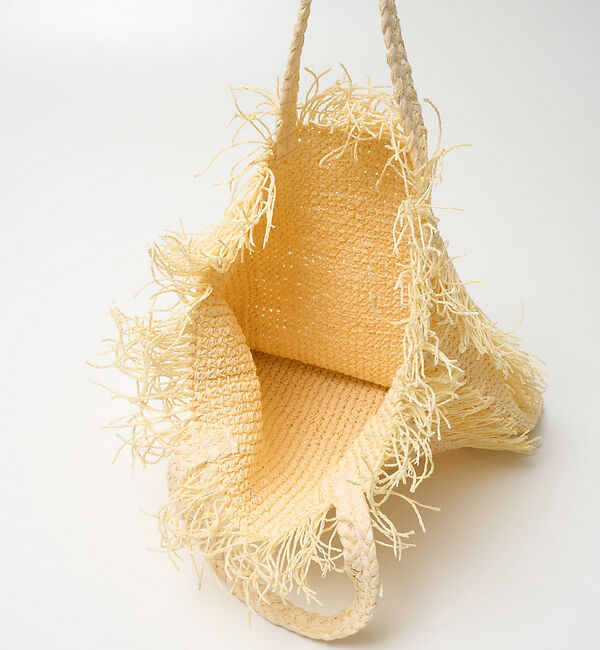 Rouge vif「【Swaraj /スワラージ】手編みラフィアバッグ / トートバッグ / フリン」|トートバッグ|