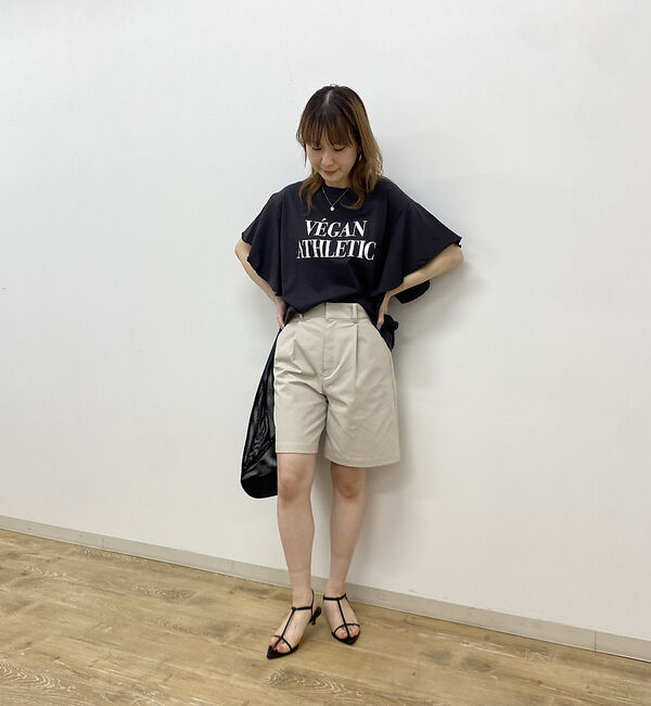 Rouge vif「【MICA＆DEAL/マイカ＆ディール】VEGAN ATHLETIC ロゴフリル」|Tシャツ・カットソー|