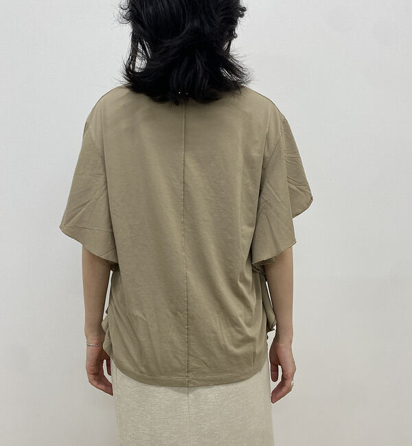 Rouge vif「【MICA＆DEAL/マイカ＆ディール】VEGAN ATHLETIC ロゴフリル」|Tシャツ・カットソー|