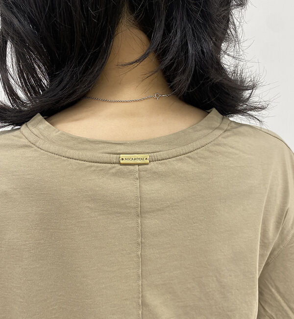 Rouge vif「【MICA＆DEAL/マイカ＆ディール】VEGAN ATHLETIC ロゴフリル」|Tシャツ・カットソー|