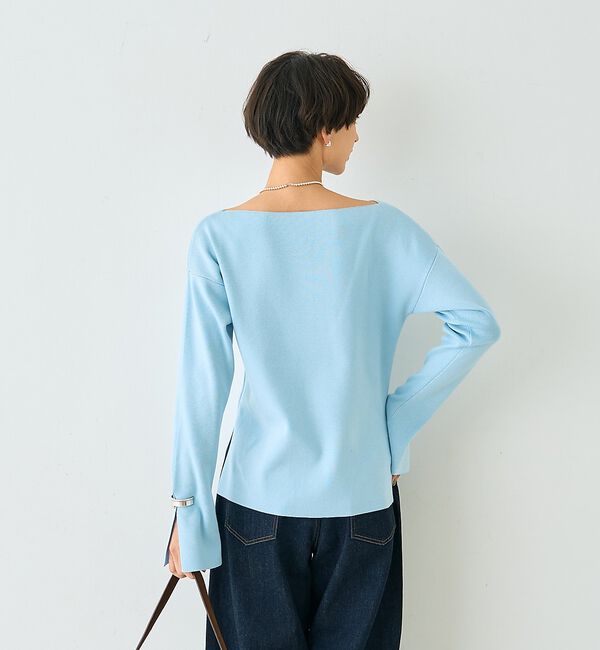 Rouge vif「スムーススリットニットプルオーバー」|ニット・セーター|