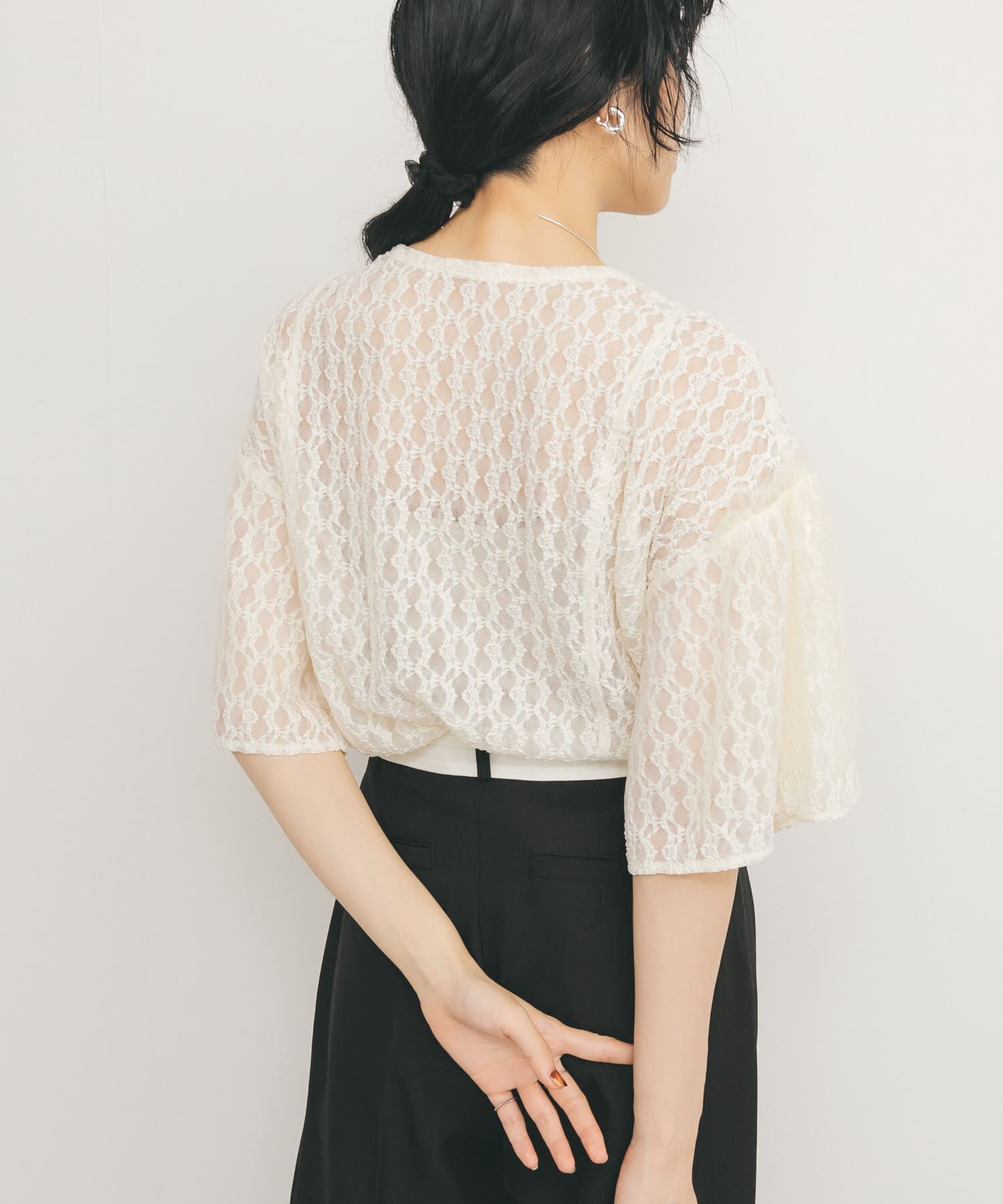  「ドロストレーストップス」|シャツ・ブラウス|