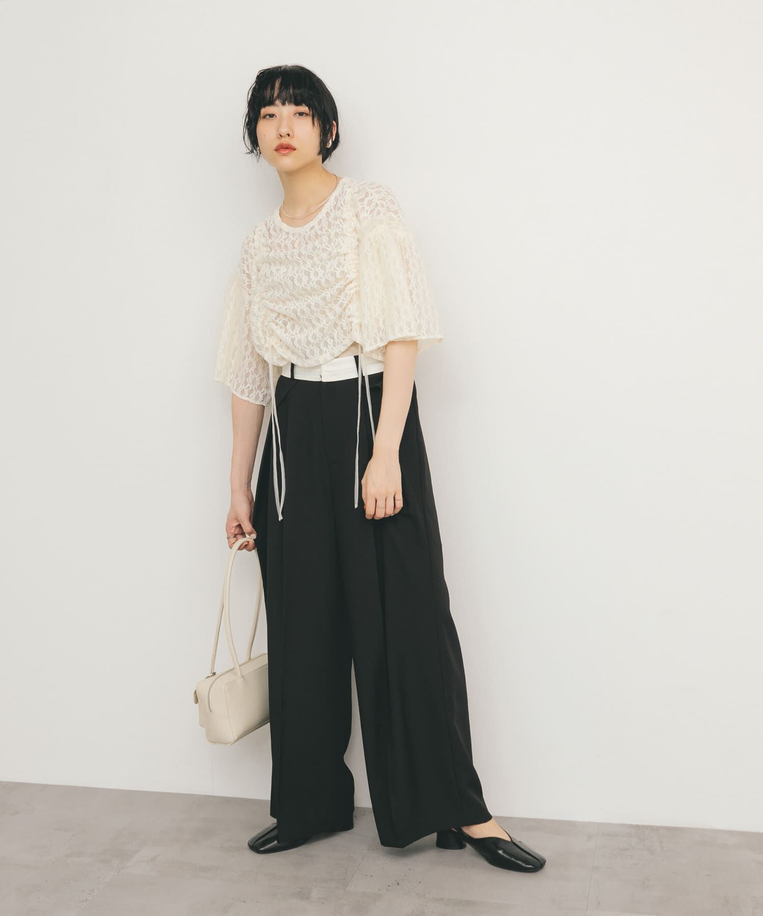  「ドロストレーストップス」|シャツ・ブラウス|