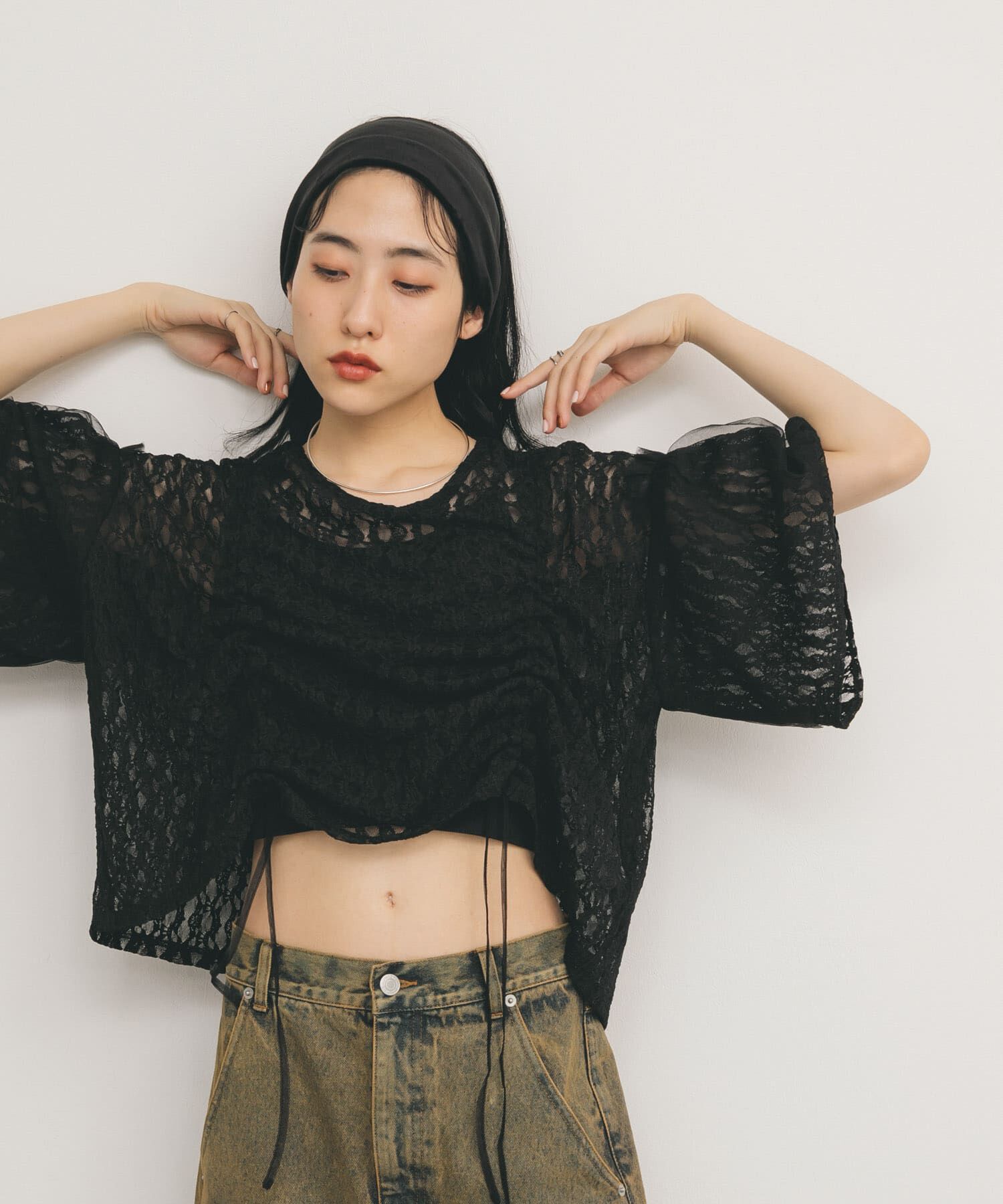  「ドロストレーストップス」|シャツ・ブラウス|