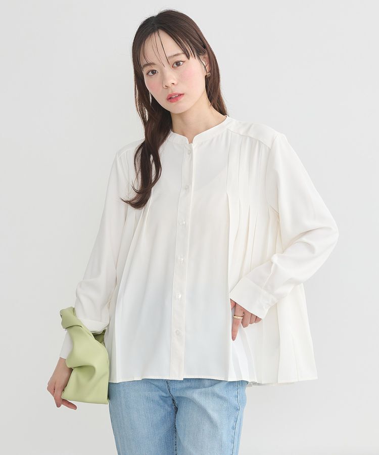 earth music&ecology「バックプリーツブラウス」|シャツ・ブラウス|