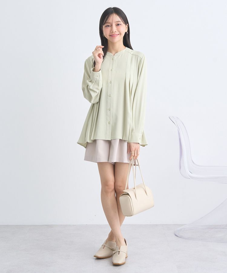 earth music&ecology「バックプリーツブラウス」|シャツ・ブラウス|