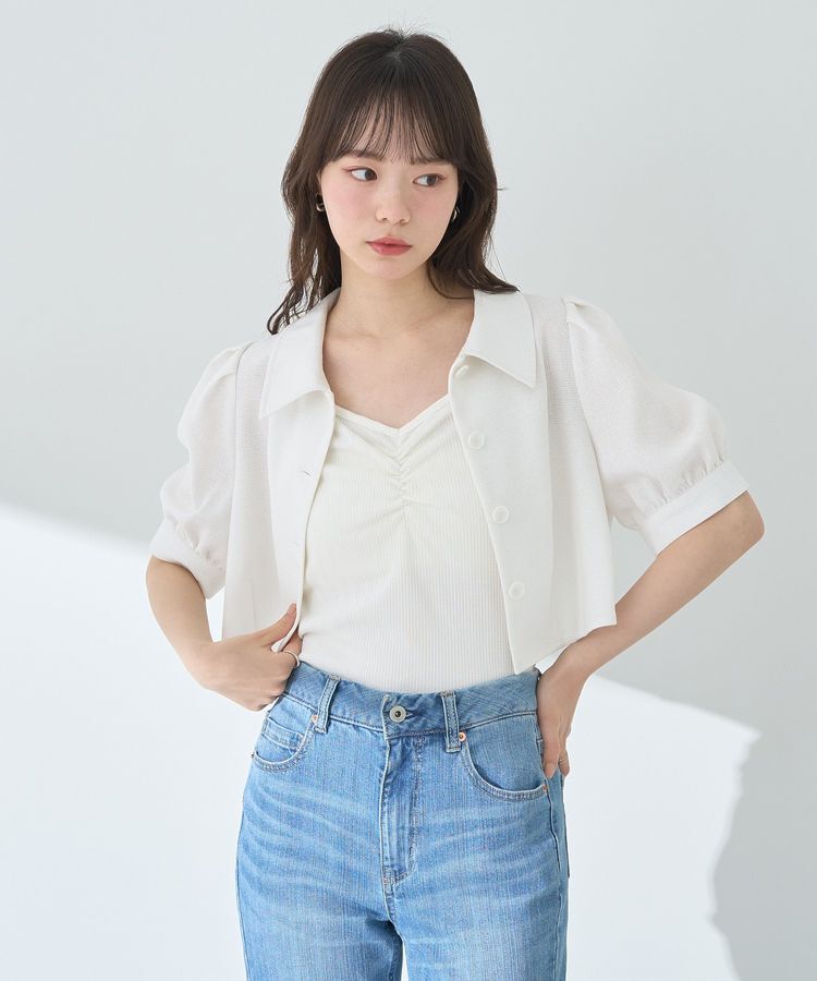 earth music&ecology「サマーツイードシャツジャケット」|シャツ・ブラウス|