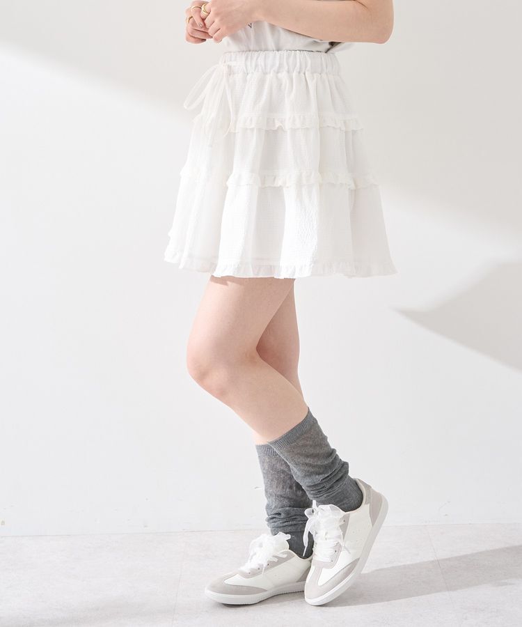 earth music&ecology「ティアードミニスカート」|スカート|