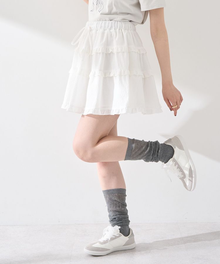 earth music&ecology「ティアードミニスカート」|スカート|