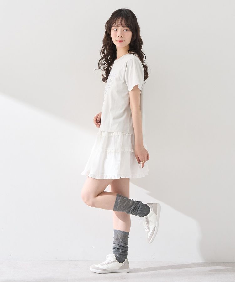 earth music&ecology「ティアードミニスカート」|スカート|