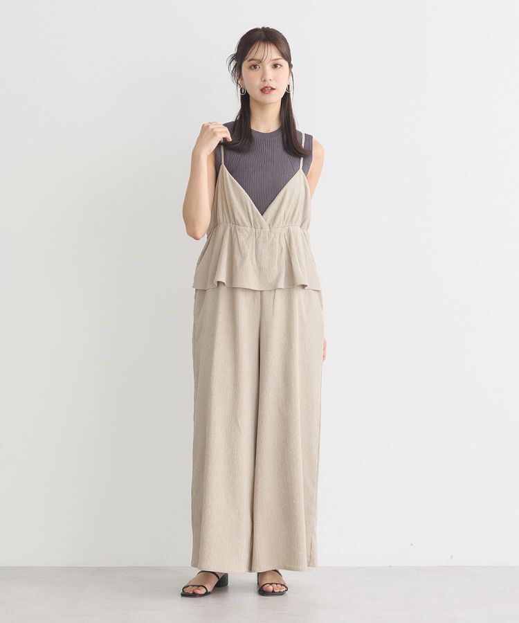 earth music&ecology「ランダムリブノースリーブニット」|ニット・セーター|