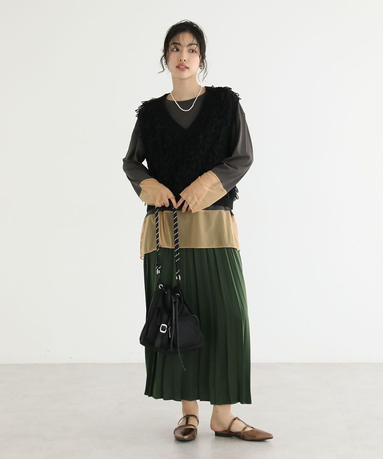 Green Parks「シアーチュールドッキングプルオーバー」|Tシャツ・カットソー|