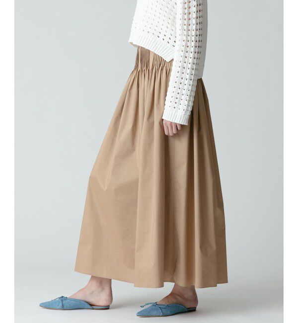 allureville「タフタピンタックギャザースカート」|スカート|