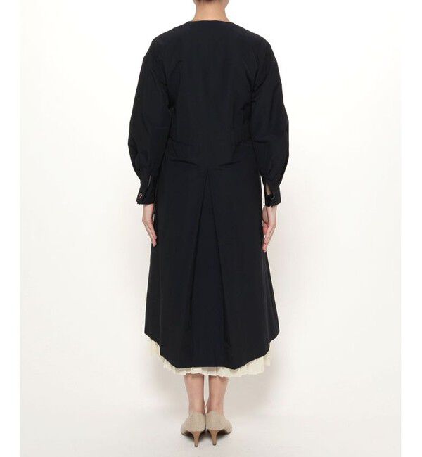 allureville「グログランフロントジップノーカラーコート」|ダッフルコート|