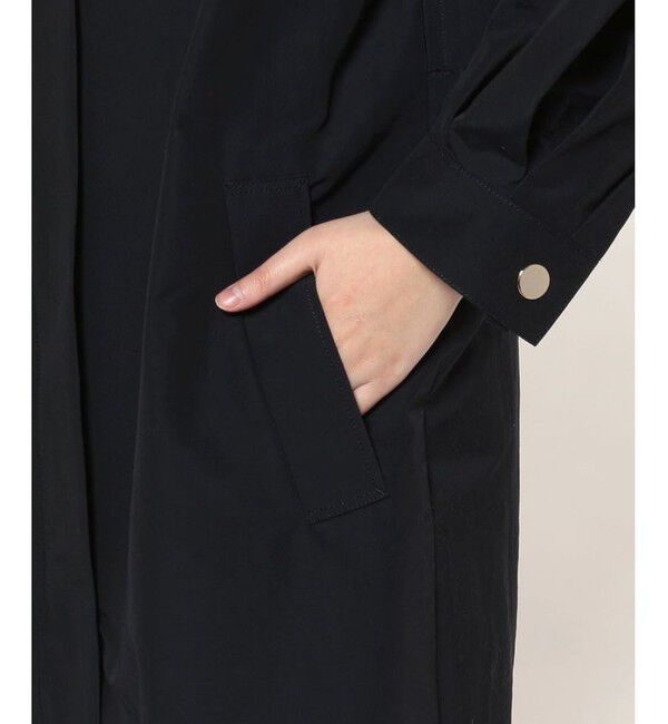 allureville「グログランフロントジップノーカラーコート」|ダッフルコート|