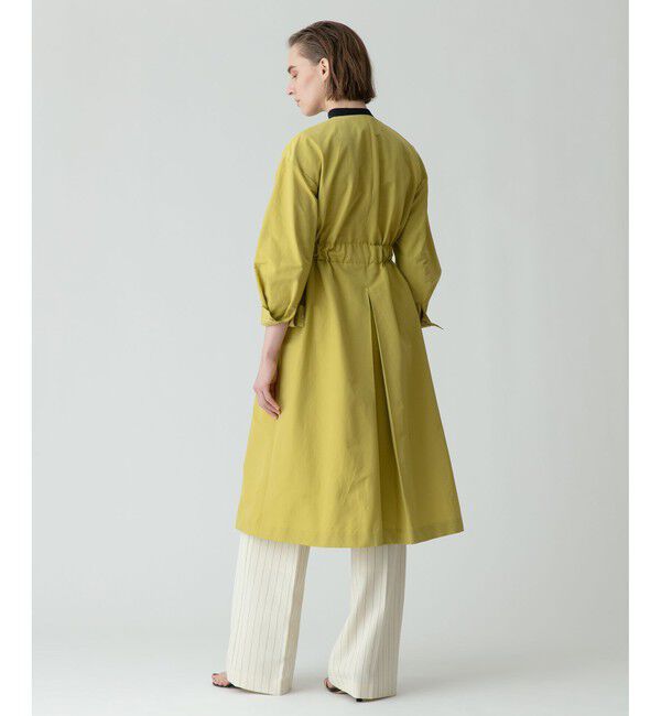 allureville「グログランフロントジップノーカラーコート」|ダッフルコート|