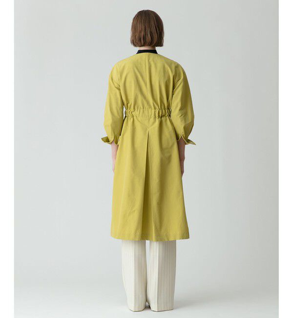 allureville「グログランフロントジップノーカラーコート」|ダッフルコート|