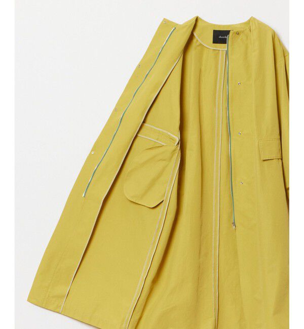 allureville「綿ナイロンクロスギャザーネックコート」|ダッフルコート|