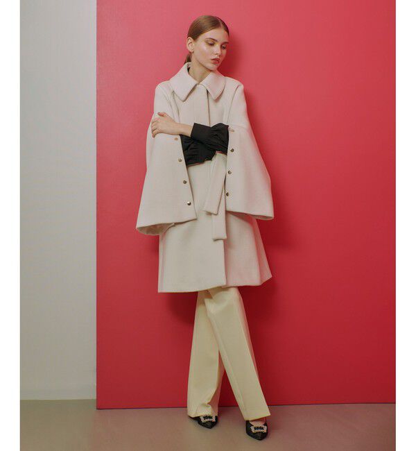 LOULOU WILLOUGHBY「【LOULOU WILLOUGHBY】シャルムビーバーステンカラーコート」|ダッフルコート|