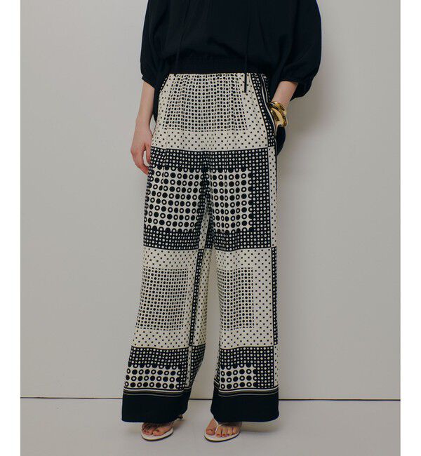 allureville「幾何プリントイージーパンツ」|チノ|