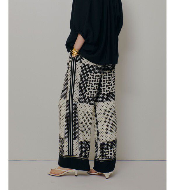 allureville「幾何プリントイージーパンツ」|チノ|