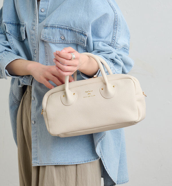  「レザー2WAY BAG」|ショルダー・メッセンジャー|オフホワイト