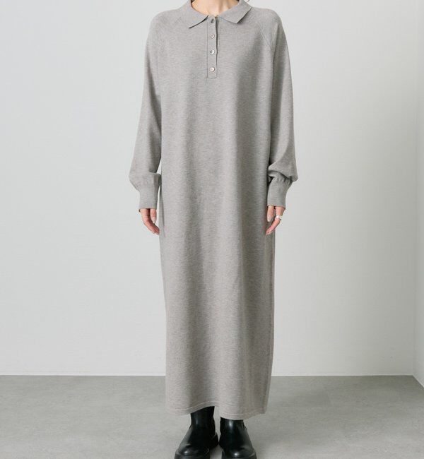  「ニットポロワンピース」|ワンピース|