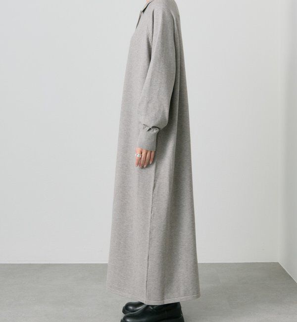  「ニットポロワンピース」|ワンピース|