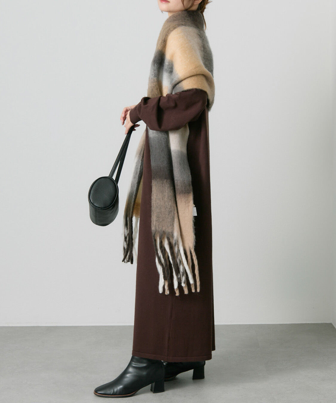  「ニットポロワンピース」|ワンピース|