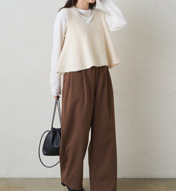  「片畦ニットビスチェ」|ニット・セーター|