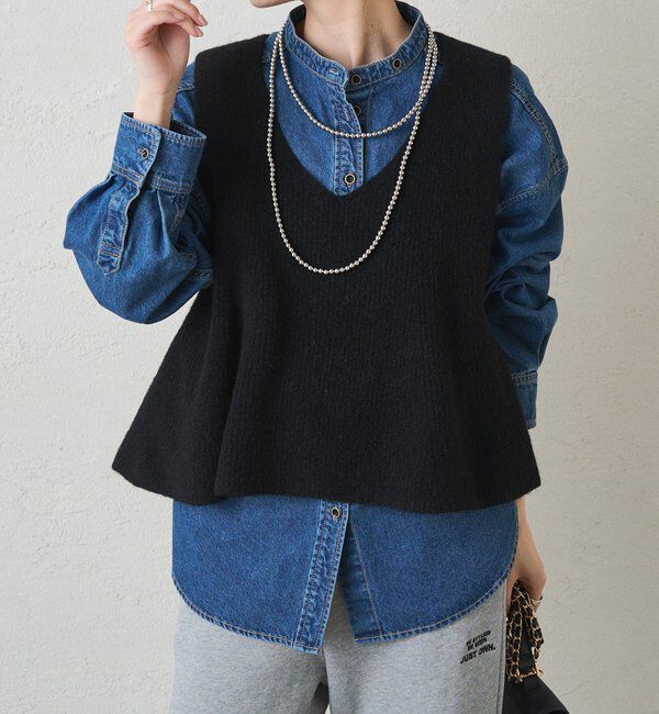  「片畦ニットビスチェ」|ニット・セーター|