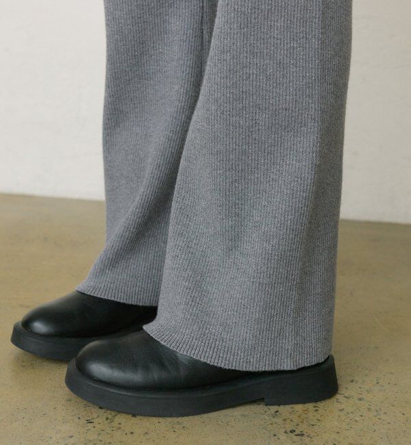  「【セットアップ対応】リブニットフレアパンツ」|その他|