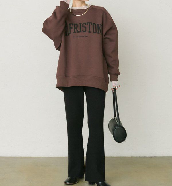  「【セットアップ対応】リブニットフレアパンツ」|その他|