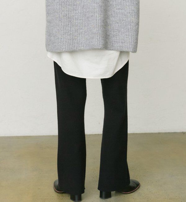  「【セットアップ対応】リブニットフレアパンツ」|その他|