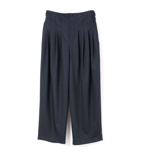 mizuiro ind「mizuiro ind ハイウエストタックパンツ」|その他|ネイビーA