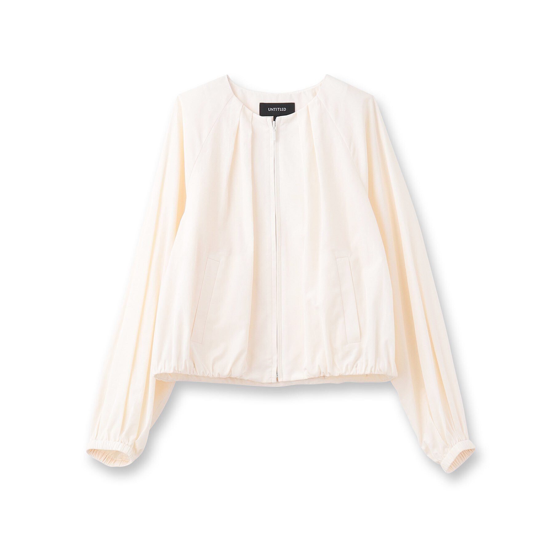 UNTITLED「【春の軽羽織り】ボリューム袖 ノーカラーブルゾン」|ブルゾン・スタジャン|
