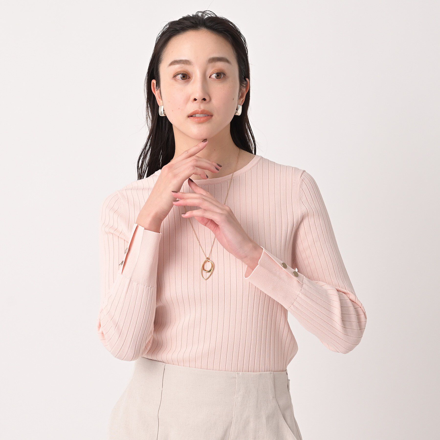 UNTITLED「ワイドリブニットプルオーバー」|ニット・セーター|