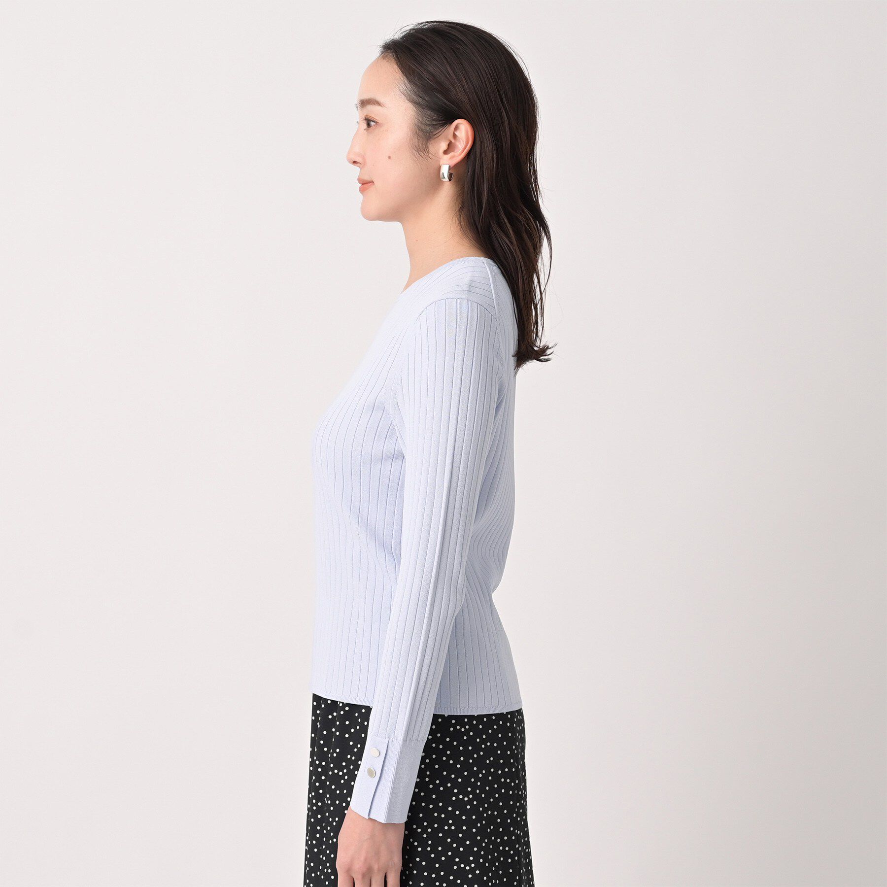 UNTITLED「ワイドリブニットプルオーバー」|ニット・セーター|