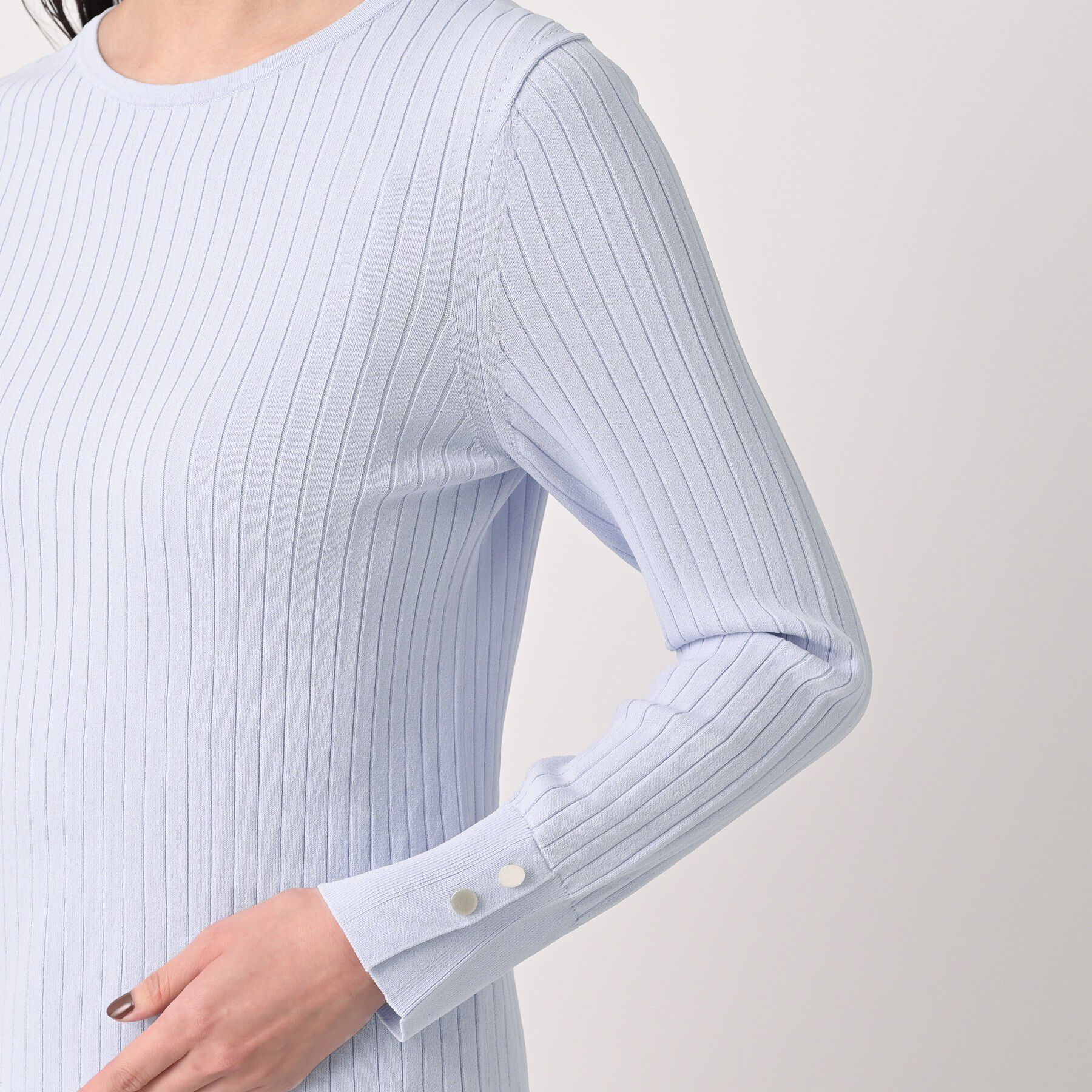 UNTITLED「ワイドリブニットプルオーバー」|ニット・セーター|