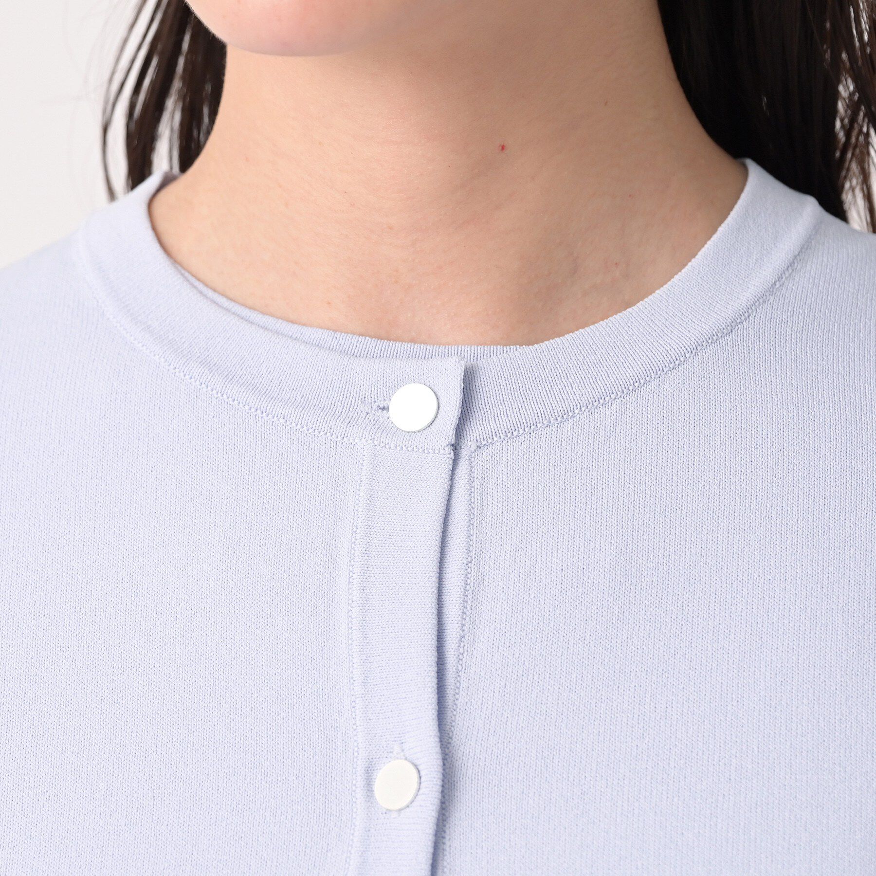 UNTITLED「クルーネックニットカーディガン」|カーディガン|