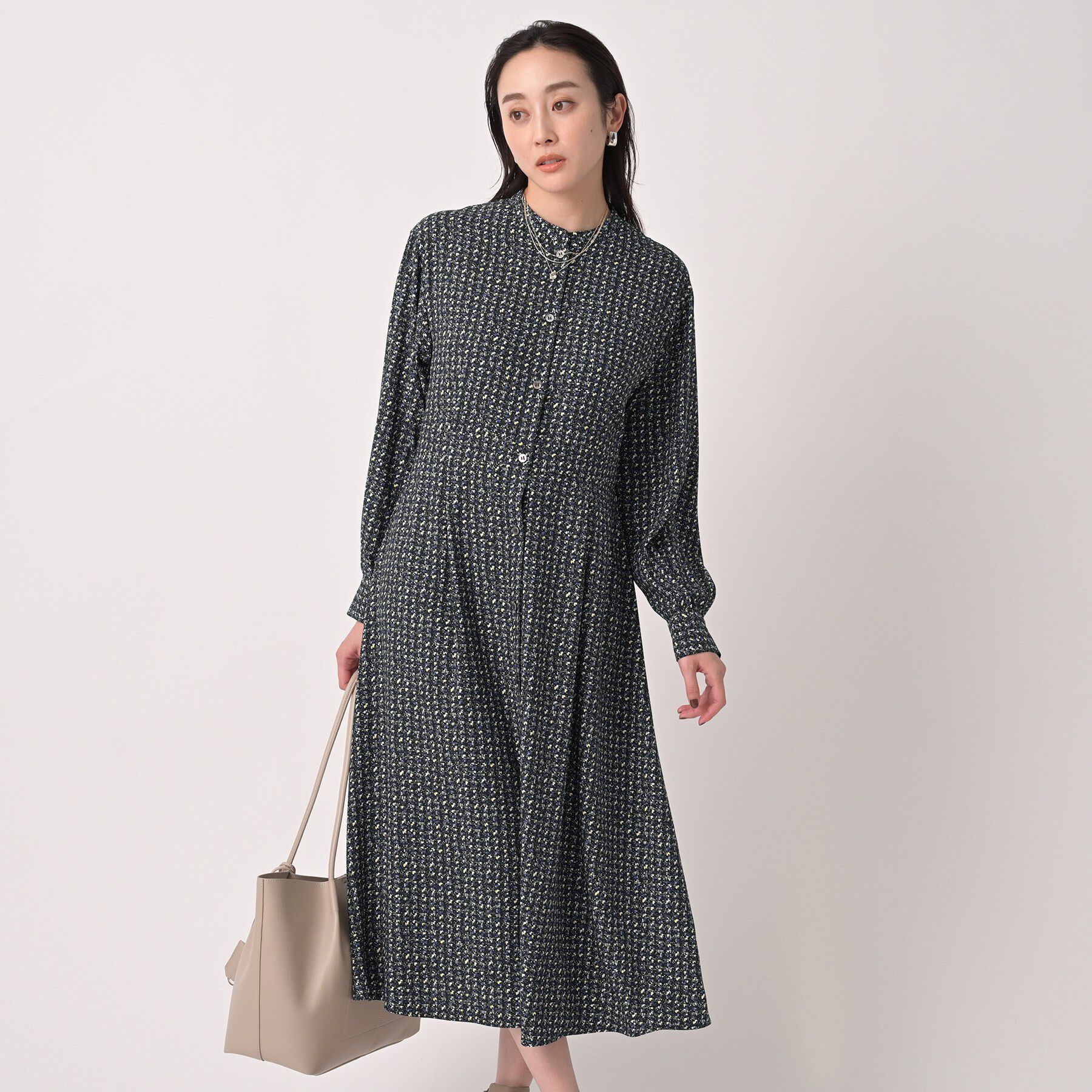 UNTITLED「クラシカルツイードワンピース」|ワンピース|