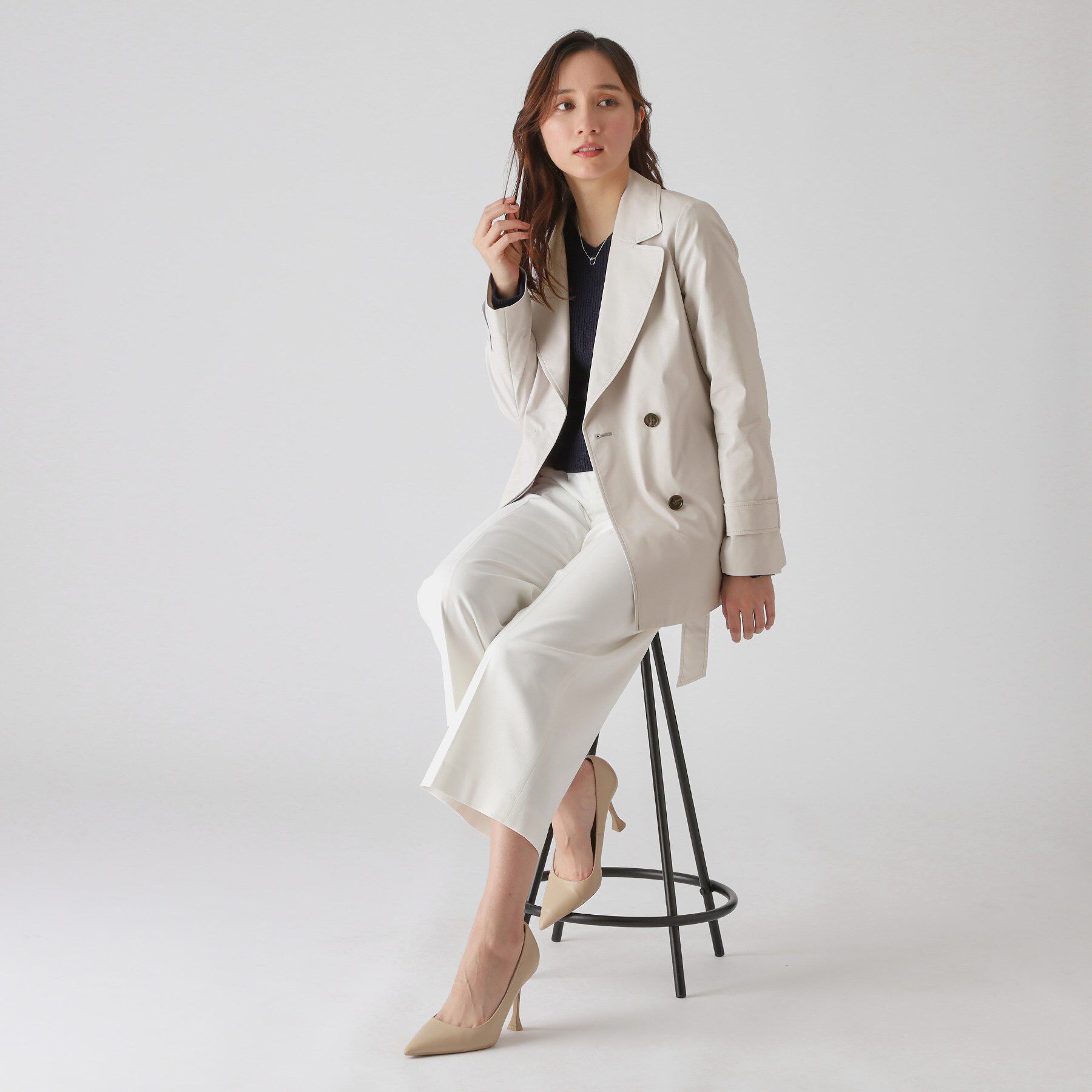 COUP DE CHANCE「【撥水加工】ミドル丈コート」|トレンチコート|