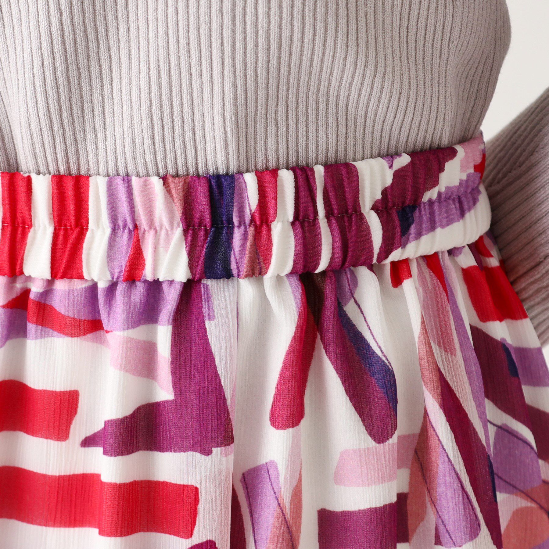 COUP DE CHANCE「【洗える／ウエストゴム】柄スカート」|スカート|