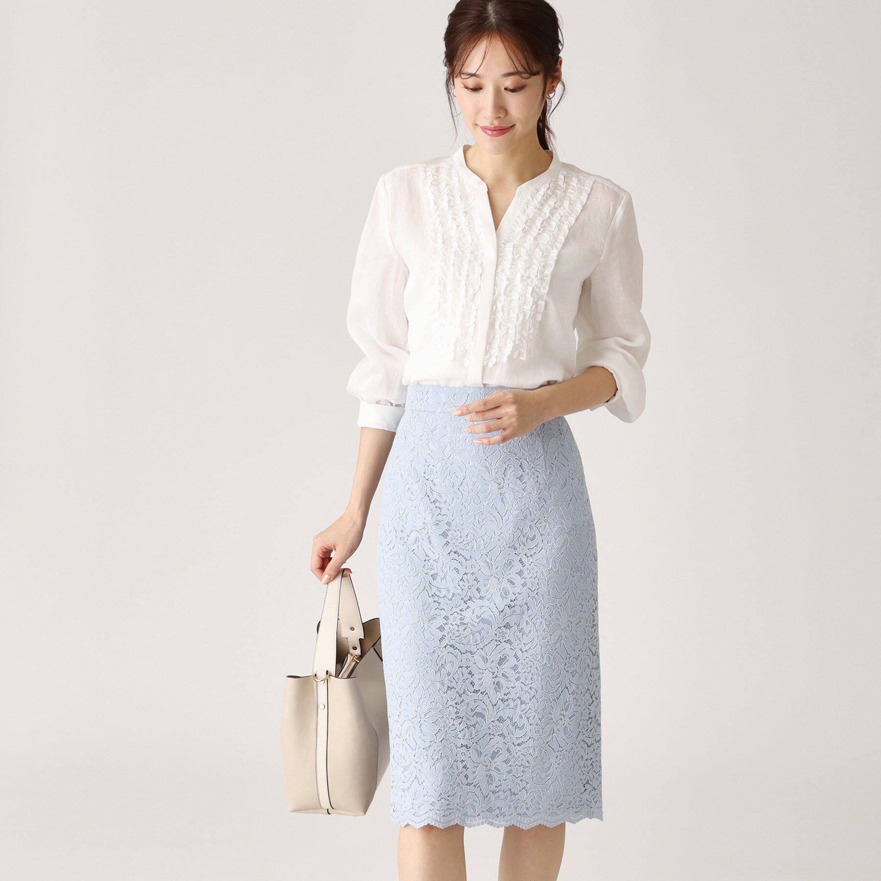 COUP DE CHANCE「【ラミー100％／洗える】夏におすすめ！華やかフリルデザインブラウス」|シャツ・ブラウス|