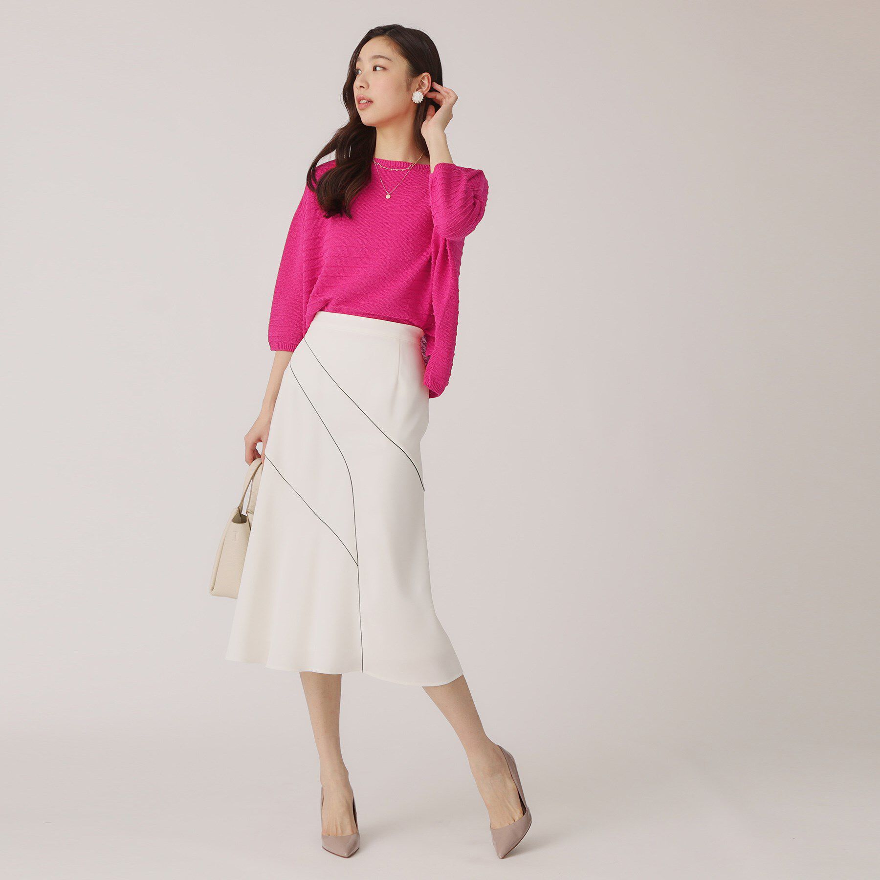 COUP DE CHANCE「【洗える／日本製】ざっくり編み柄ニットトップス」|ニット・セーター|