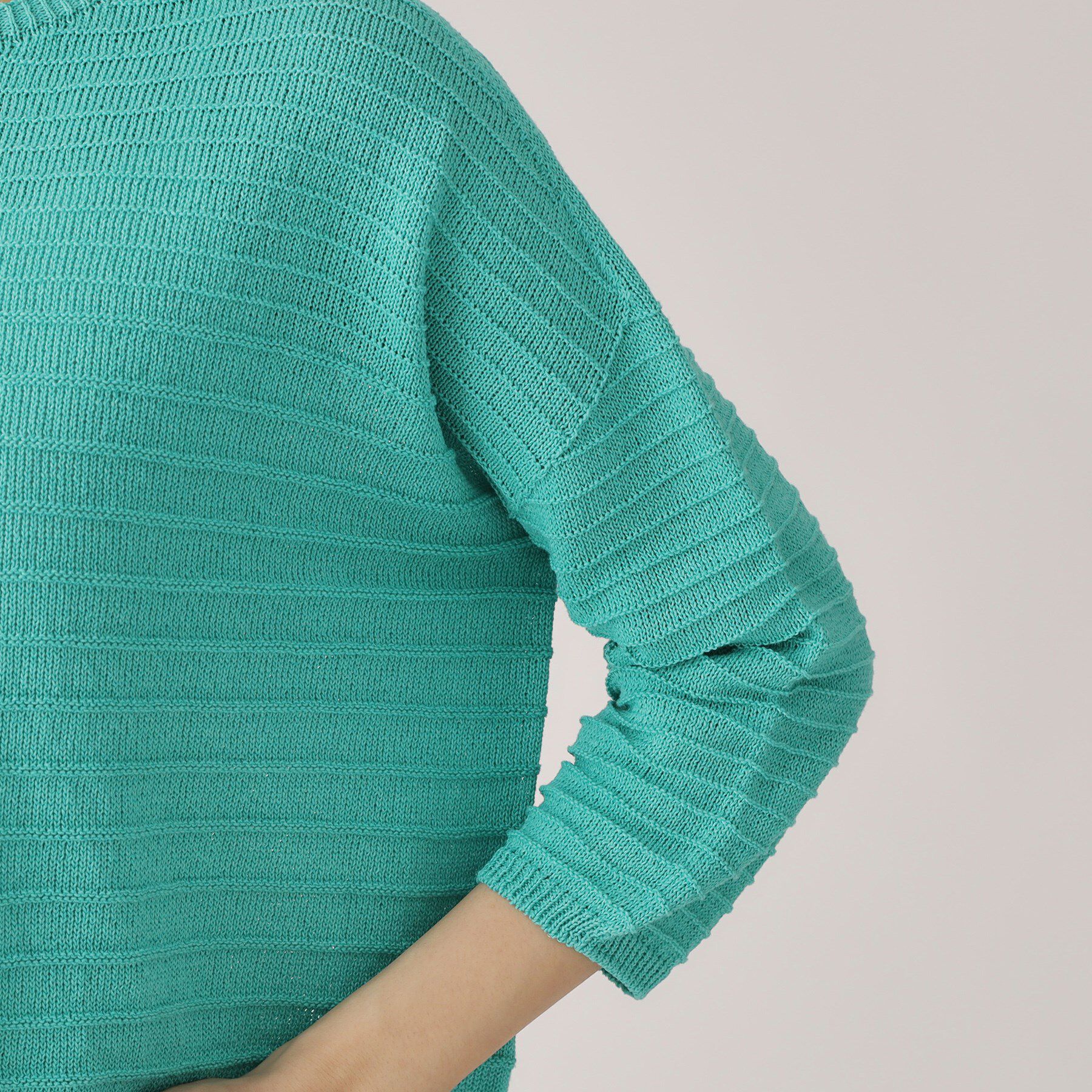 COUP DE CHANCE「【洗える／日本製】ざっくり編み柄ニットトップス」|ニット・セーター|