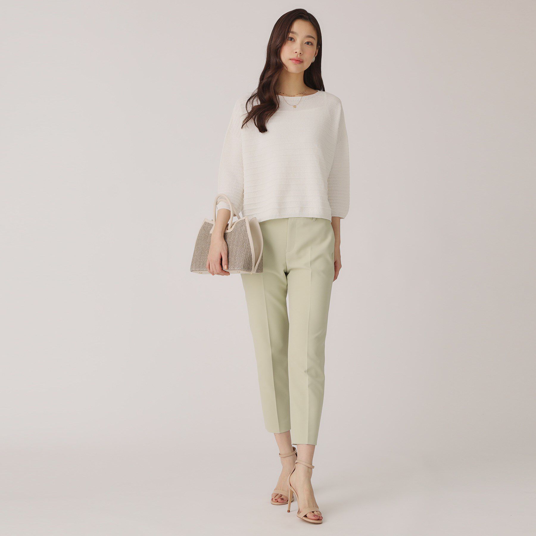 COUP DE CHANCE「【洗える／日本製】ざっくり編み柄ニットトップス」|ニット・セーター|